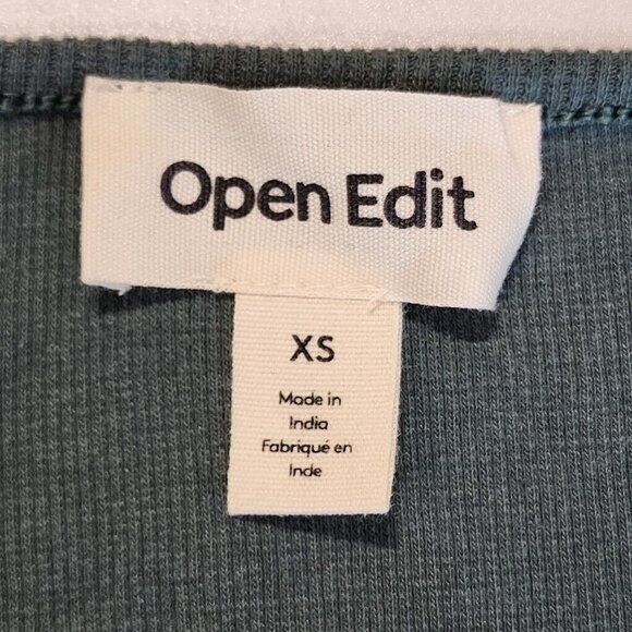 Open Edit Women's Henley Organic Cotton Blend Bodysuit In Green Urban SZ… - Picture 6 of 10